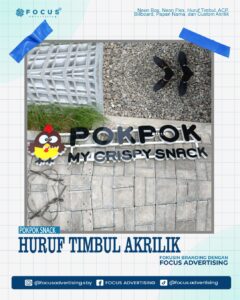 HURUF TIMBUL AKRILIK POKPOK
