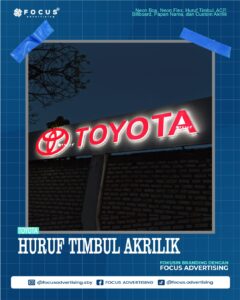 HURUF TIMBUL AKRILIK TOYOTA