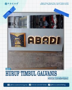 HURUF TIMBUL GALVANIS ABADI