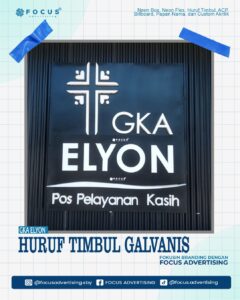 HURUF TIMBUL GALVANIS GKA ELYON