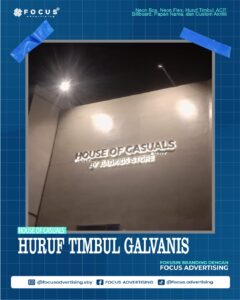 HURUF TIMBUL GALVANIS HAOUSE OF CASUAL
