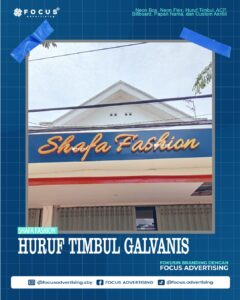 HURUF TIMBUL GALVANIS SHAFA FASHION