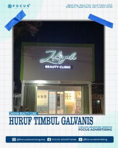 HURUF TIMBUL GALVANIS ZAKIYAH BEAUTY CLINIC