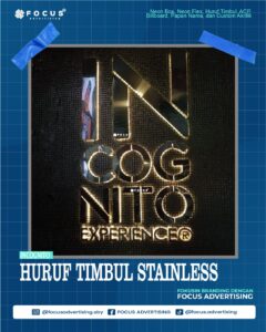 HURUF TIMBUL STAINLESS INCOGNITO