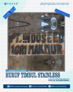 HURUF TIMBUL STAINLESS PT. INDOSEED