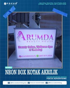 NEON BOX KOTAK AKRILIK ARUMDA